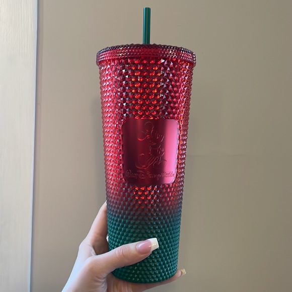New Starbucks x Walt Disney World travel tumbler Christmas 2022 w/ Mickey Mouse - Picture 2 of 6